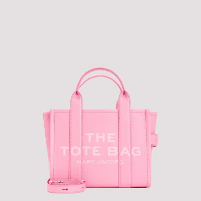 Marc Jacobs The Leather Small Tote Bag In Pink & Purple