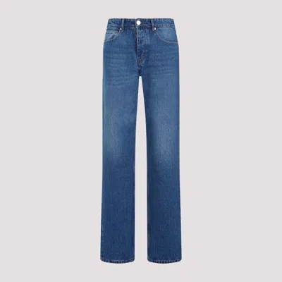 Ami Alexandre Mattiussi Used Blue Classic Fit Cotton Jeans