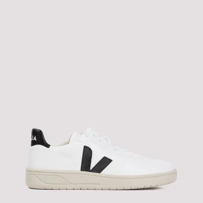 Veja White And Black Leather V10 Sneakers