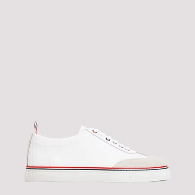 Thom Browne Man White Leather Trainers