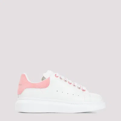 Alexander Mcqueen White Calf Leather Sneakers