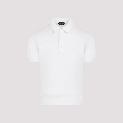 Tom Ford Knit Polo In White