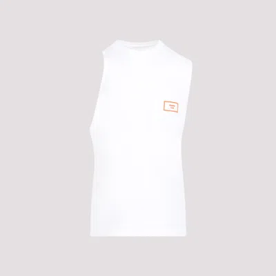 Martine Rose White Cotton Logo Vest