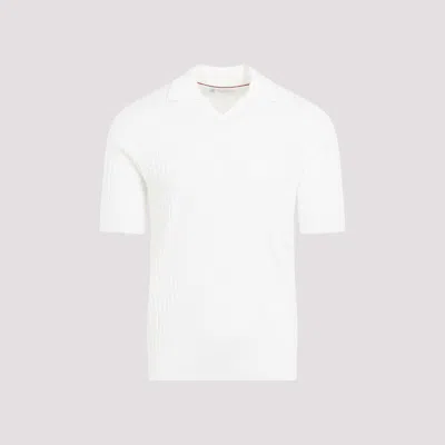 Brunello Cucinelli Cotton Polo In White