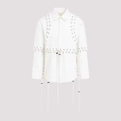 Craig Green Deconstructed Laced Shirt In White