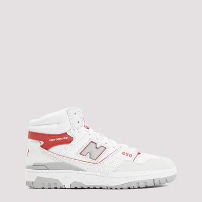 New Balance White Leather 650 Sneakers