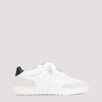 Palm Angels White Palm Beach University Leather Sneakers
