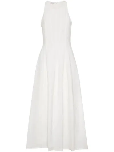 Brunello Cucinelli Midi Dress Clothing In White