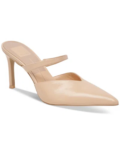 Dolce Vita Kanika Pointed Toe Pump In French Vanilla Patent Leather