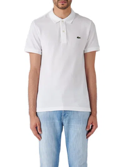 Lacoste Original L.12.12 Mens Petit Pique Cotton Polo Shirt In White 001