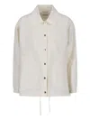 Jil Sander Woman Jacket Ivory Size 6 Cotton In Cream