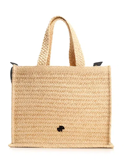 Patou Large Jp Tote Bag In Vaniglia