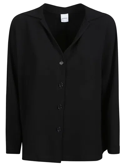 Aspesi V-neck Shirt In Black
