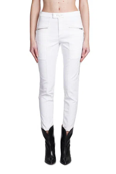Isabel Marant Cropped Skinny Jeans In White