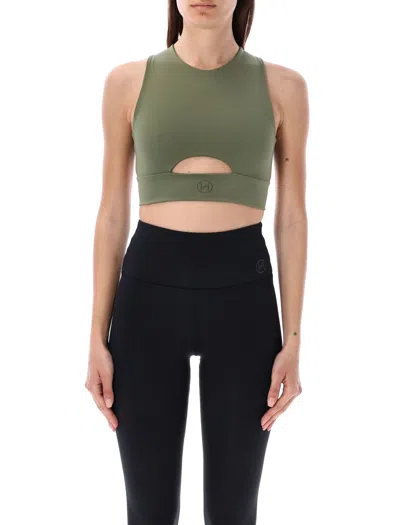 Héros The Cross Cropped Tank Top In Army