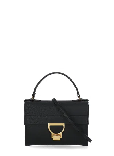 Coccinelle Mini Arlettis Top Handle Bag In Black
