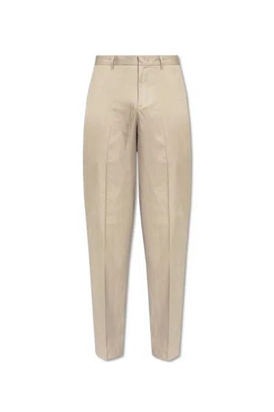 Emporio Armani Cotton Trousers In Grey