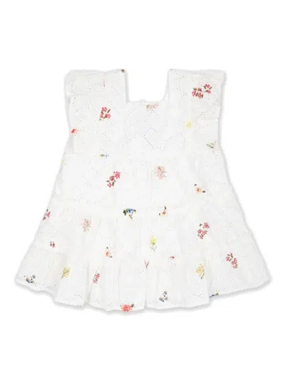 Tartine Et Chocolat Babies' Broderie Anglaise Cotton Dress In White