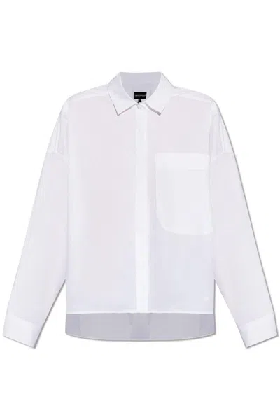 Emporio Armani Shirt With Pocket In White