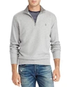 Polo Ralph Lauren Men's Double-knit Mockneck Quarter-zip Pullover In Andover Heather