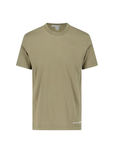 Comme Des Garçons Shirt Basic T-shirt In Khaki