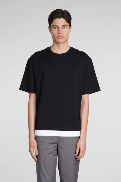 Neil Barrett T-shirt In Black Cotton In Nero Bianco
