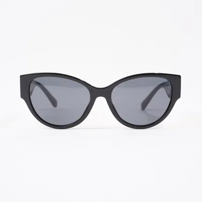 Versace Medusa Acetate Butterfly Sunglasses In Black