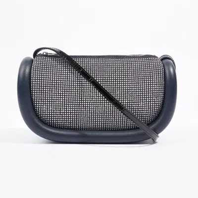 Jw Anderson Woman Embellished Leather And Fabric Bumper 12 Crossbody Bag In Black