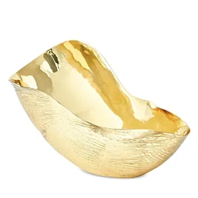 Global Views Free-form Brass Bowl - Large In Gold