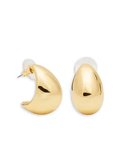 Kenneth Jay Lane Women's Goldtone Domed Hoop Earrings