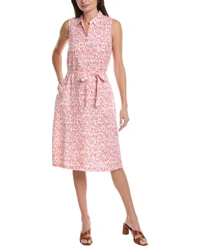 Tommy Bahama El Coral Zone Linen Shirtdress In Pink