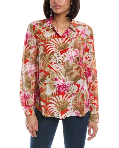 Tommy Bahama Paradise Perfect Silk Shirt In Multi