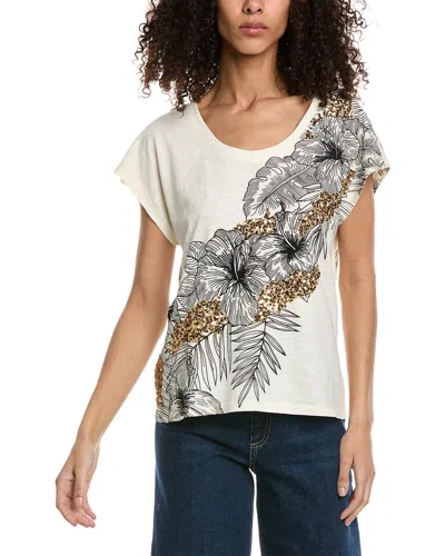 Tommy Bahama Tropical Illustration Lux T-shirt In White