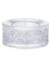 Swarovski Shimmer Tea Light Holder In Purple