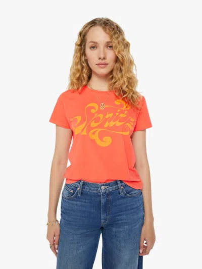 Mother The Lil Goodie Goodie Spritz T-shirt In Orange