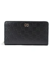 GUCCI SIGNATURE WALLET,473928-CWC1N 1000 NERO