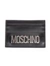 MOSCHINO LOGO PLAQUE CARD HOLDER,7A812380040555