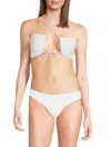 Jade Swim Women's Livi Strappy Bikini Top In White