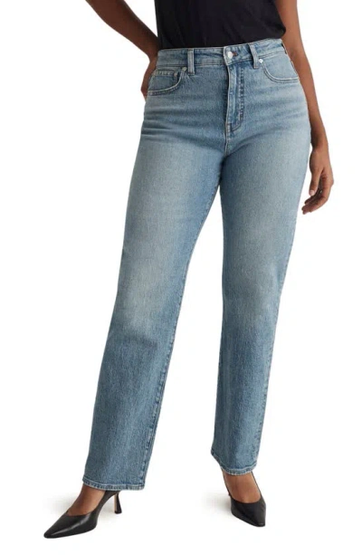 Madewell The Curvy '90s Straight Leg Jeans In Rondell Wash