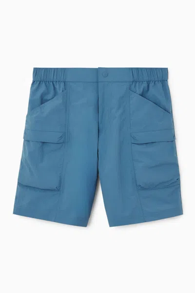 Cos Utility Swim Shorts In Blue