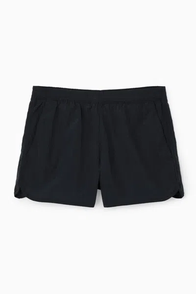 Cos Packable Swim Shorts In Blue