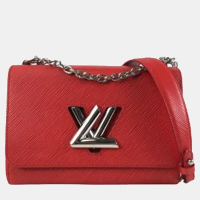 Pre-owned Louis Vuitton Red Epi Twist Mm