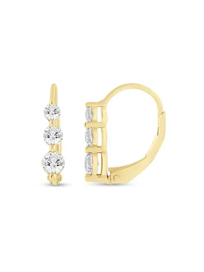 Saks Fifth Avenue Women's 14k Yellow Gold & 0.50 Tcw Lab Grown Diamond Earrings