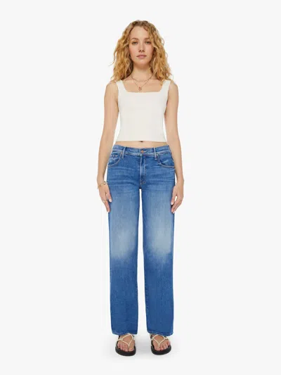 Mother The Mid Rise Maven Sneak Different Strokes Jeans In Blue