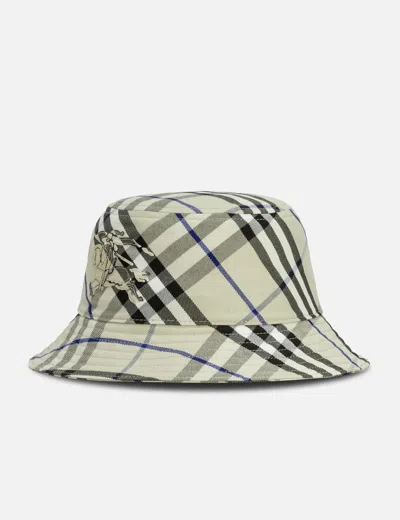 Burberry Printed Polyester Blend Bucket Hat In Beige