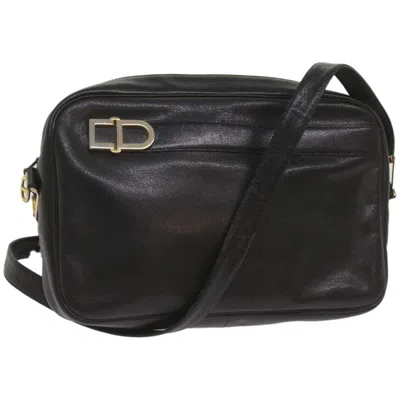 Dior Black Leather Shoulder Bag ()