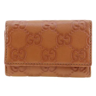 Gucci Ssima Brown Canvas Wallet  ()
