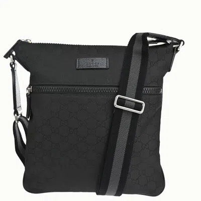 Gucci Sherry Black Synthetic Shoulder Bag ()