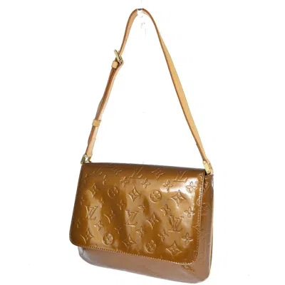 Pre-owned Louis Vuitton Thompson Street Brown Patent Leather Shoulder Bag ()