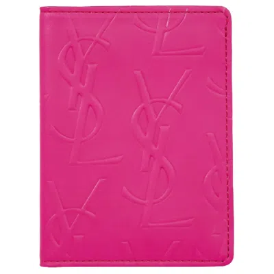 Saint Laurent Pink Leather Wallet  ()